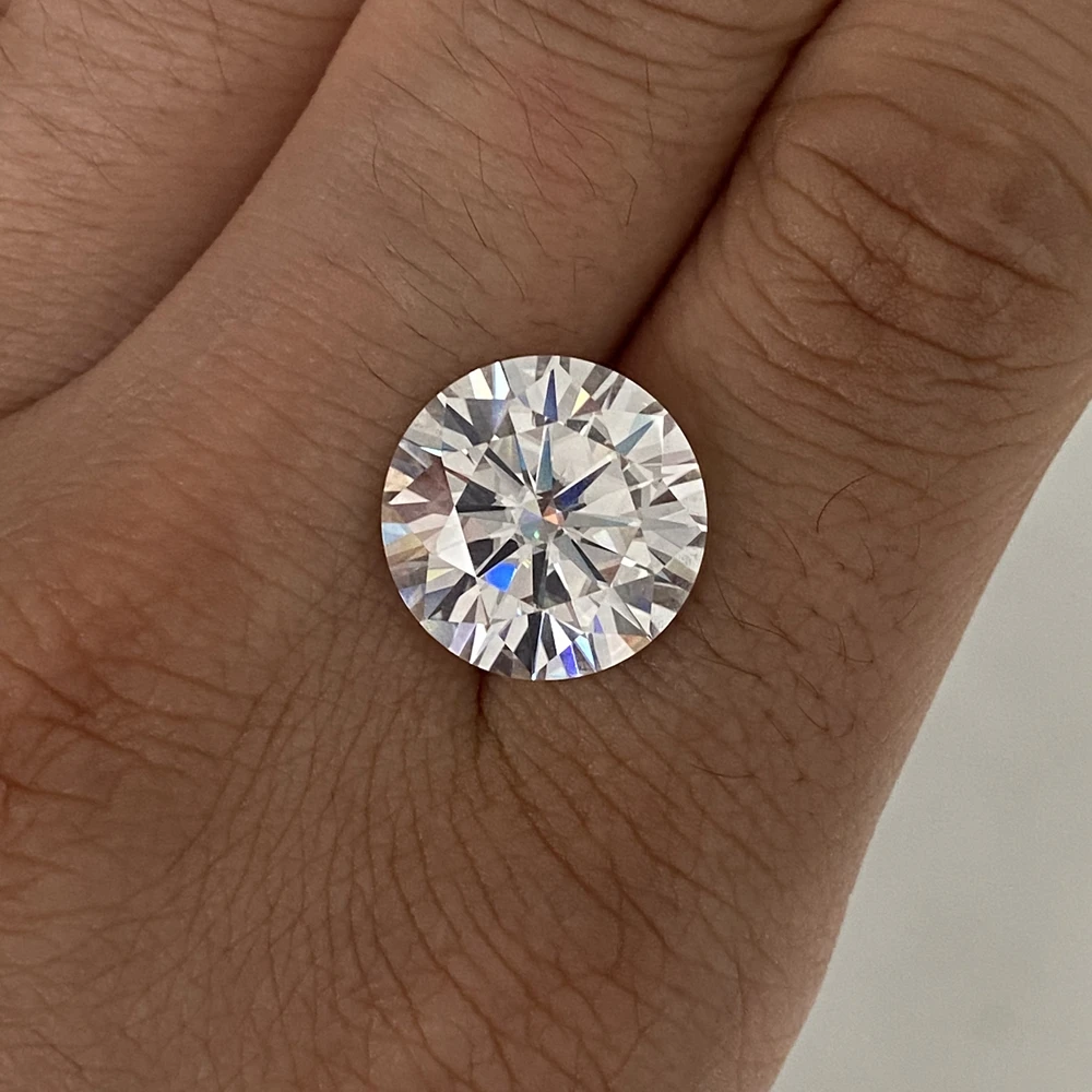 5 0 мм DEF круглый белый камень муассант россыпью Moissanite алмаз карат для DIY