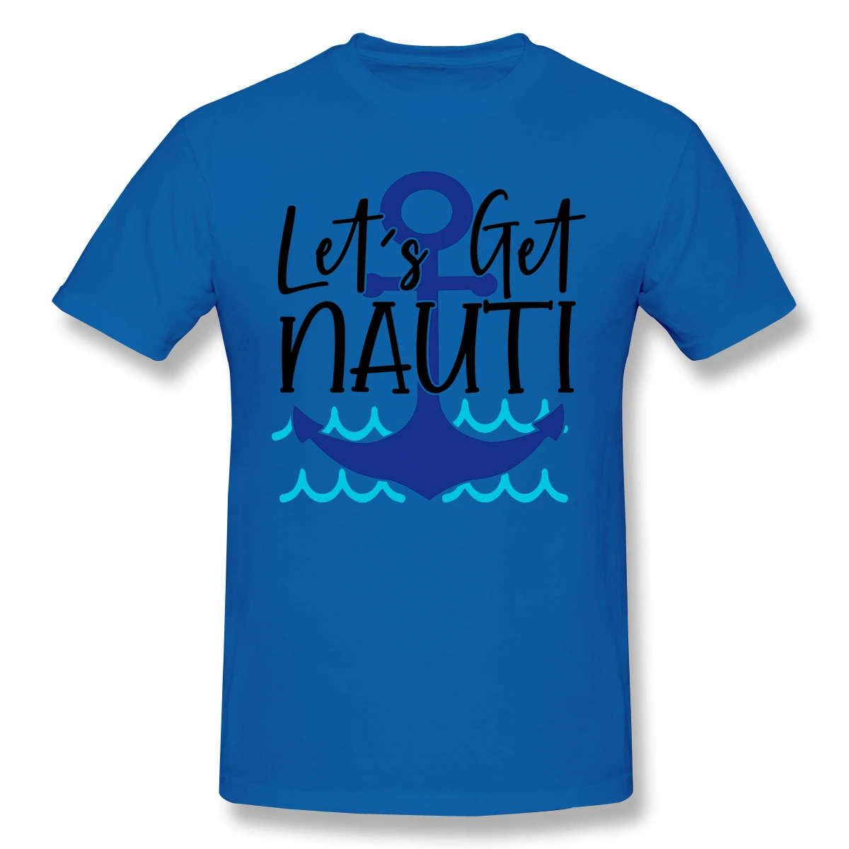 Let's Get Nauti/Хлопковые Забавные футболки с принтом Последняя поставка Мужская