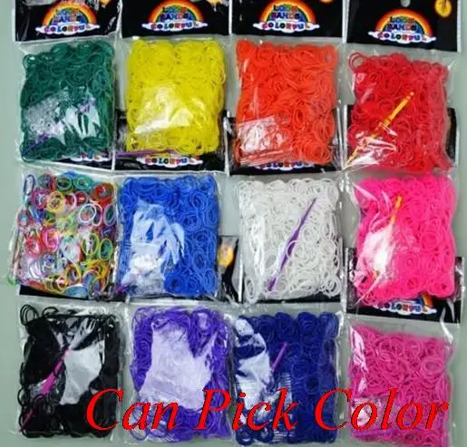

Jyu56f 600 резинок + 24 s-зажимов/упаковка эластичные резиночки конфетные красочные браслеты ткацкие резинки Multy DIY силиконовые заправки