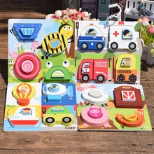 Jeu de Puzzle 3D en bois Montessori pour enfants, Puzzle à empiler, jeux éducatifs précoces
