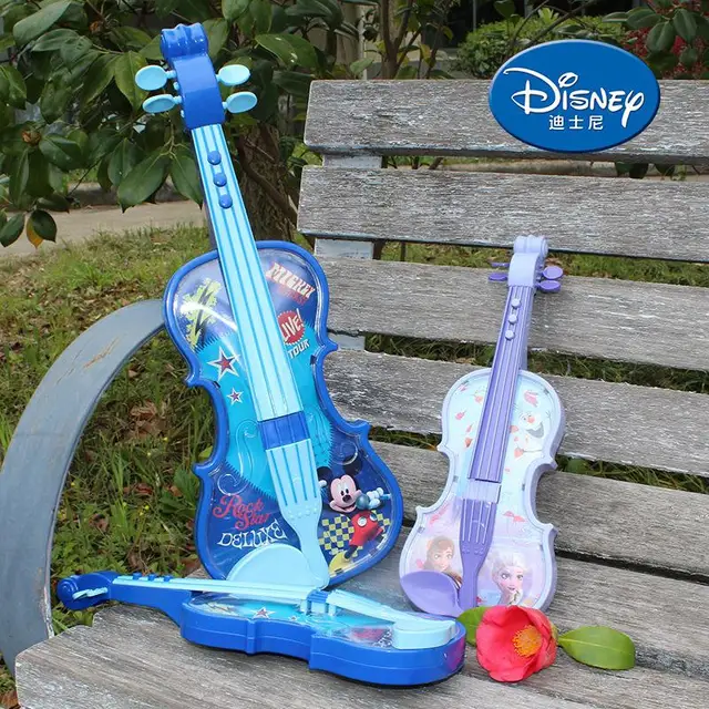 Disney girls Frozen Princess Violin Toy Musical Instrument Simulation kids Toy Electronic Musical Instrument Kid Holiday Gifts 5