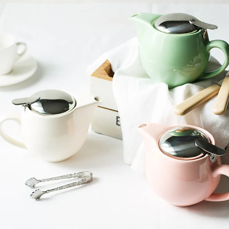 

Japanese-style flower teapot with filter high temperature resistant ins ceramics and bubble teapot lead-free WF924300