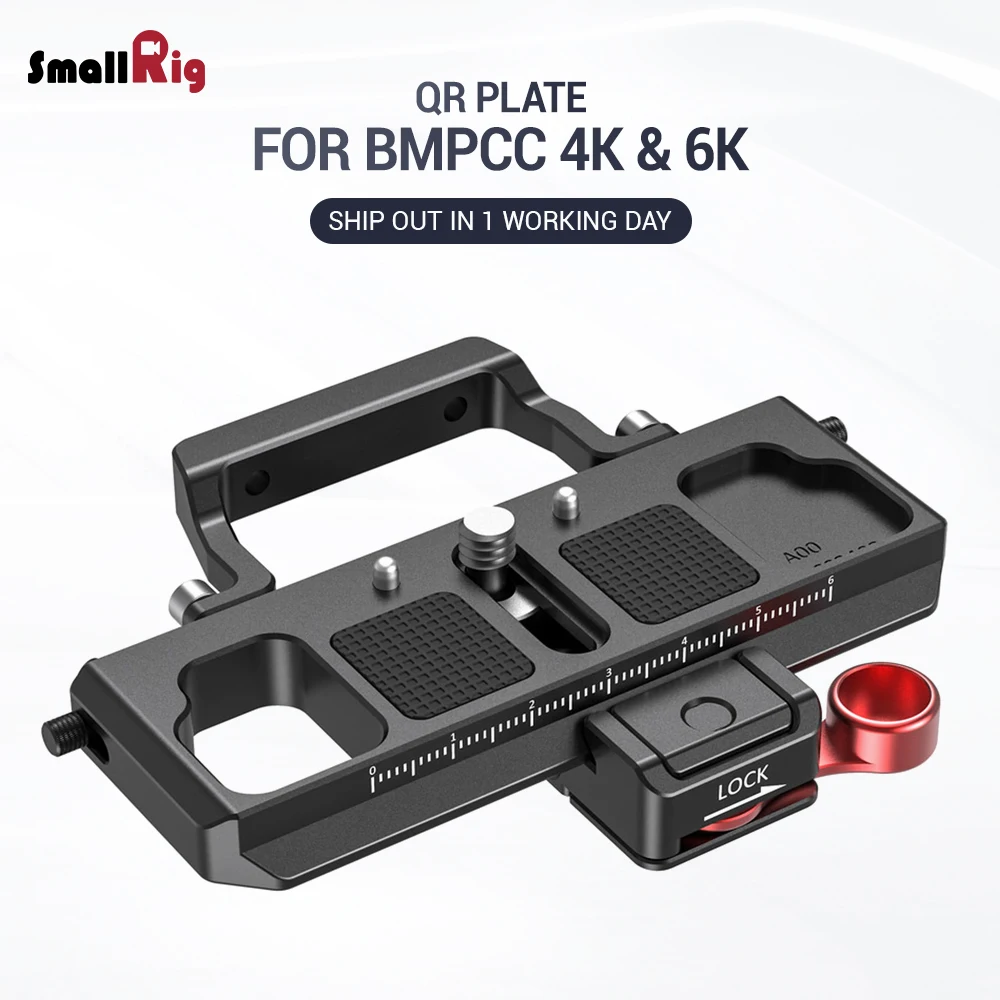  SmallRig DSLR Camera Quick Release Plate Offset Kit for BMPCC 4K & 6K & Ronin S Crane 2 Moza Air 2 