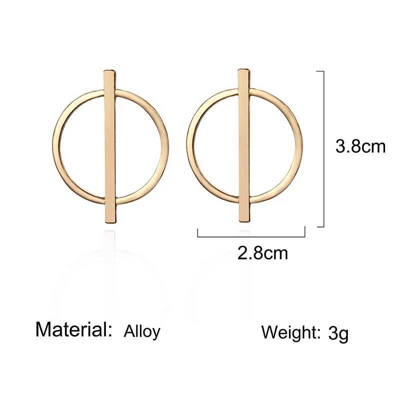Минималистичные ювелирные изделия простые дизайнерские маленькие серьги для