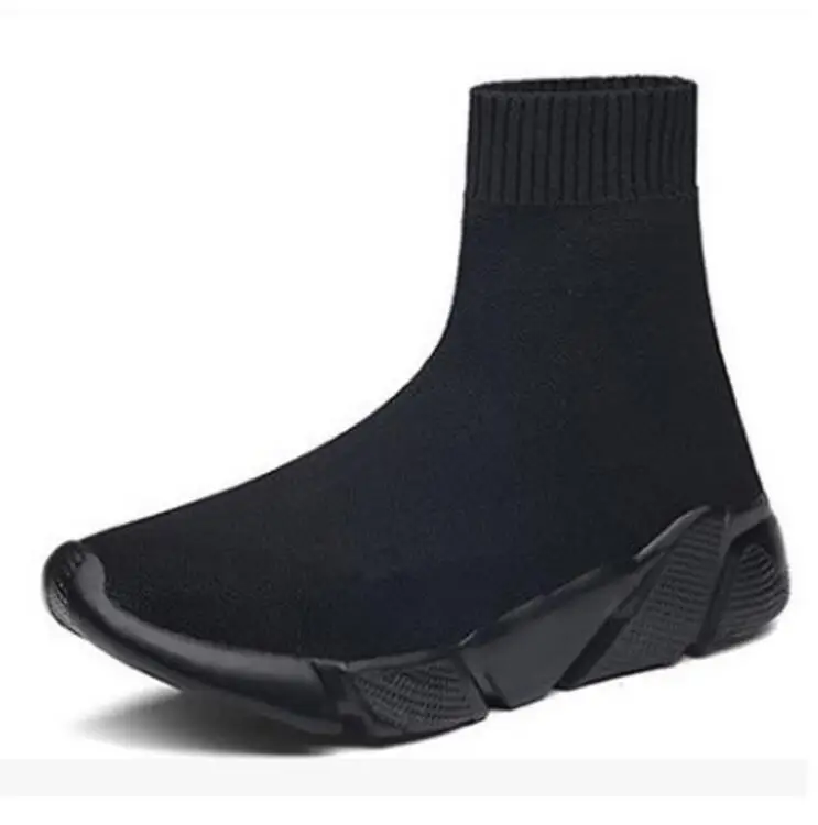 Женские брендовые туфли из стрейчевой ткани женские носки на плоской платформе