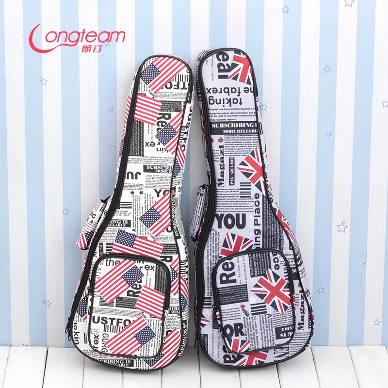 

21 23 26 plus Cotton Ukulele Bag National Flag Pattern Ukulele plus Cotton qin dai Guitar Bag