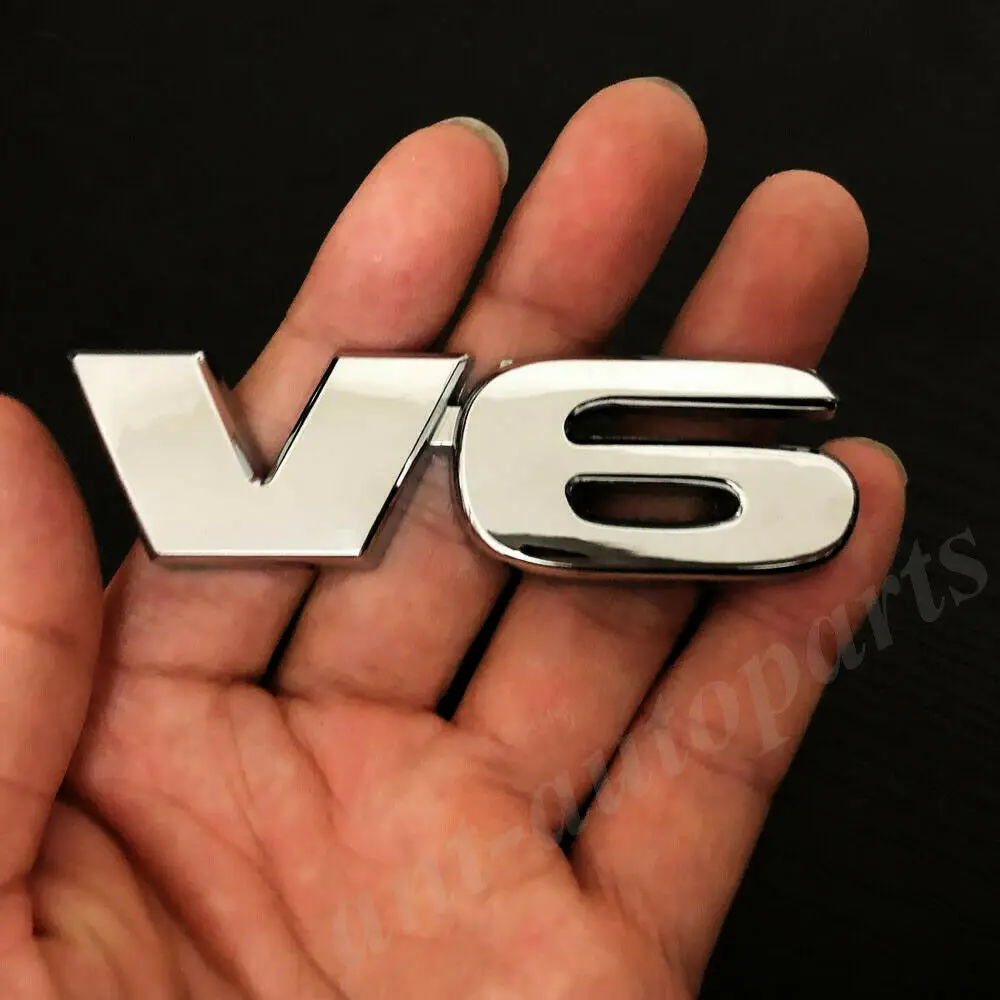 

Металлическая хромированная 3d-наклейка на заднее крыло автомобиля V6 SR5 4X4
