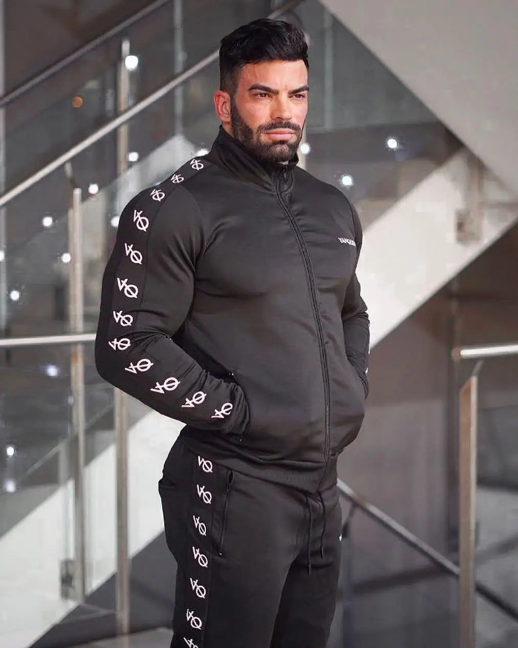 Muscle Dr. Brothers Европа и Америка стиль повседневная спортивная одежда фитнес мужской костюм осень-зима Толстовка брюки два