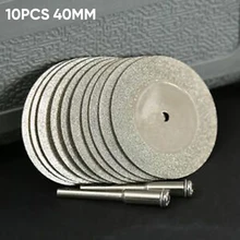 10 шт. 40 мм 1,6 алмазный отрезной полировальный диск колеса ж/Арбор для роторного инструмента
