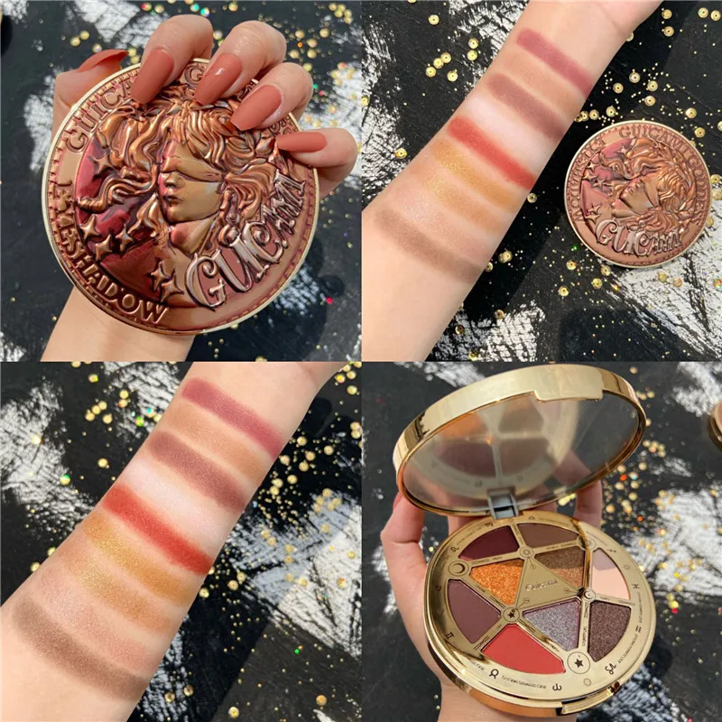 

9 Color Matte Shimmer Eyeshadow Palette High Pigmented Glitter Metallic Eye Shadow Pallete Long-lasting Cosmetic Makeup Palette