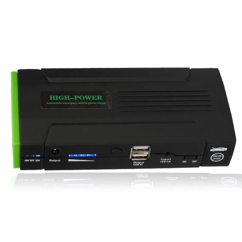 Зеленый Многофункциональный 30000mAh автомобильный скачок стартер мини зарядное устройство для чрезвычайных ситуаций усилитель Банк мощности стартер для автомобильного телефона