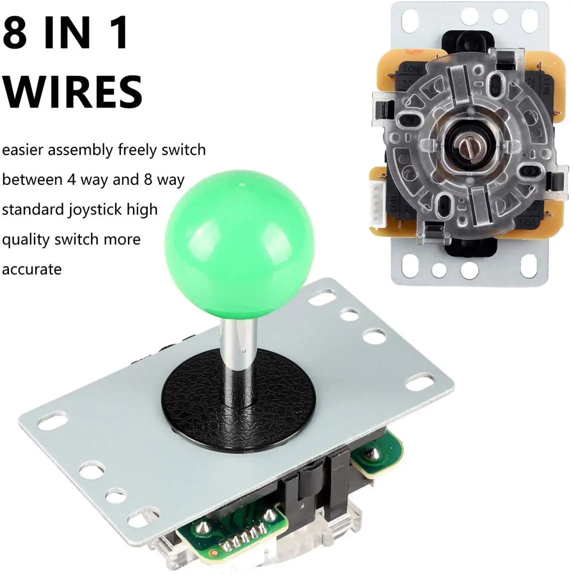 Kit Arcade 2 Joueurs DIY - Encodeur USB, Joystick LED, Boutons 30mm - Pour PC, Raspberry, MAME