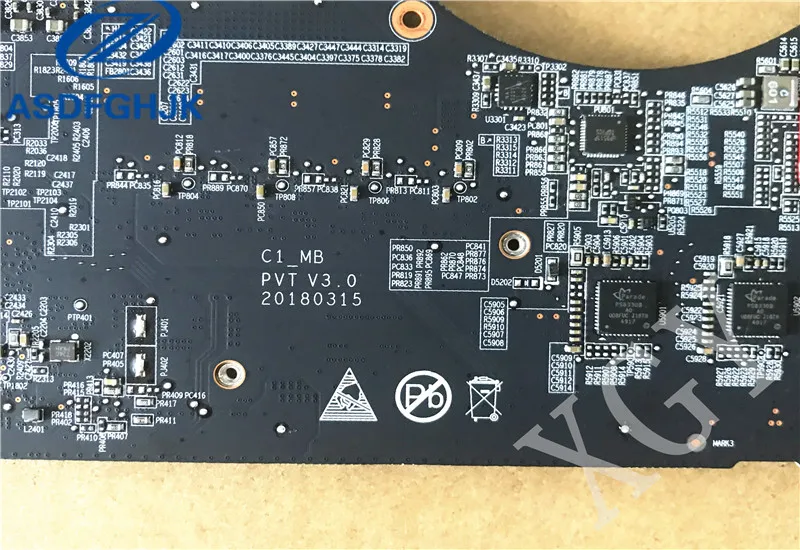 Ideal  Laptop motherboard for Razer Blade 15 RZ09 Motherboard C1-MB PVT V3.0 DDR4 i7-8750H GTX1070 100% Te