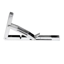 2 упаковки сверхмощная Складная полка из нержавеющей стали Настольный кронштейн, полированная поддержка держателя перевозчика, Максимальная нагрузка: 550 фунтов/250 кг