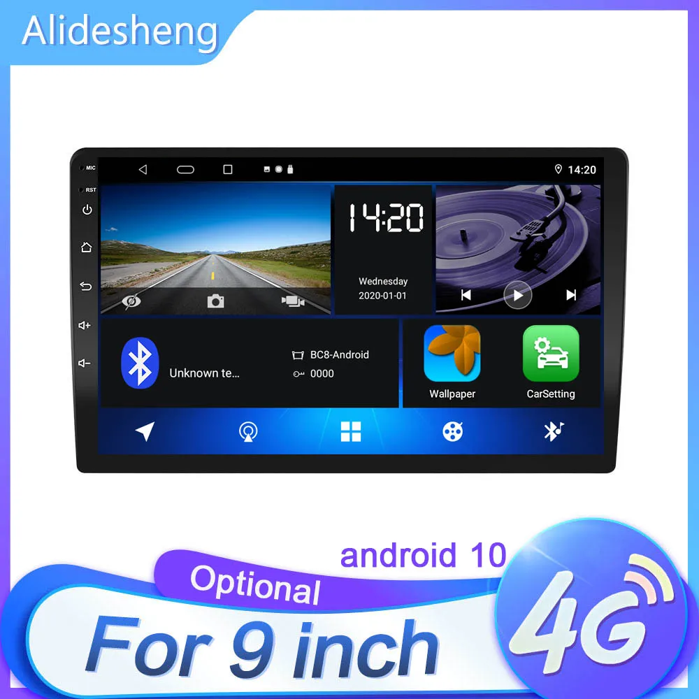 2 din автомобильное радио 2.5D GPS Android мультимедийный плеер Универсальный 9 "аудио