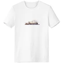 Sydney Opera House in Sydney Crew-Neck White T-shirt Spring Summer Tagless Comfort Sports T-shirts Gift