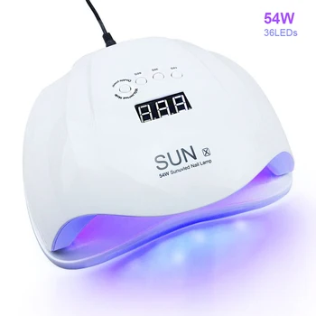 

Quick Dry UV Lamp 54W LED Nail Lamp for Manicure With Sensor Dryer Cure Gel Polish UV Nail Lamp Dryer Tools