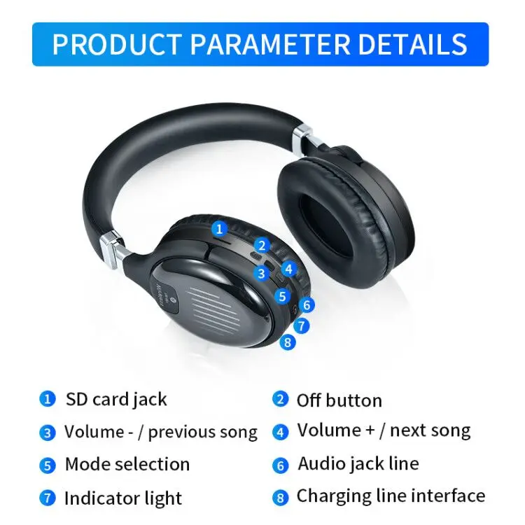 Wahre Drahtlose Kopfhörer 3D Stereo Bluetooth Headset Faltbare Gaming Kopfhörer Mit Mic FM TF Karte Noise Reduction Kopfhörer