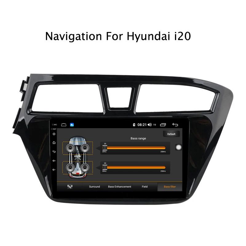 Excellent Ectwodvd 9inch Andriod 8.1 Car DVD GPS For Hyundai i20 2015-2015 4G RAM 64G ROM CarPlay DSP 4G LTE with WIFI 6