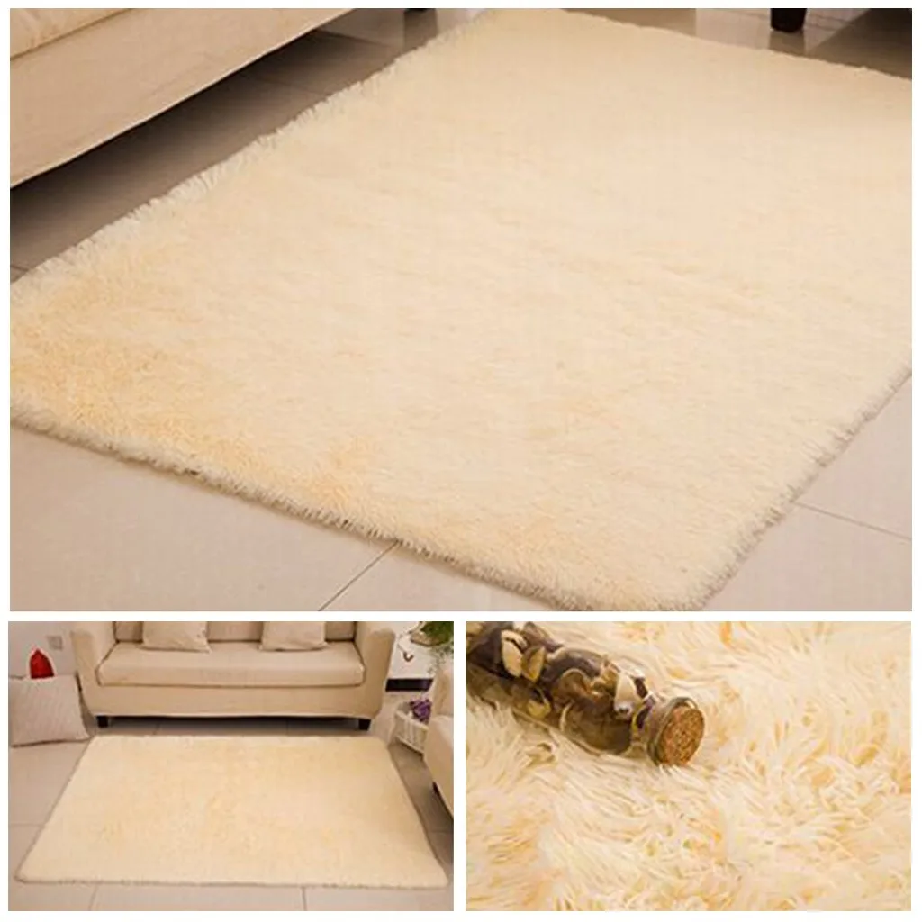 

80X120cm Autumn Winter Home Carpet Rloor Mat Window Office Rectangle Rugs Shaggy Plush Carpets for Bedroom Living Room alfombra