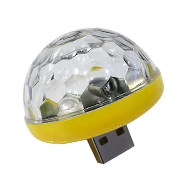 

Voice Control Little Magic Ball Light Rgb Mobile Phone Android Apple Usb Magic Fan You Lantern Car Dj Stage Light