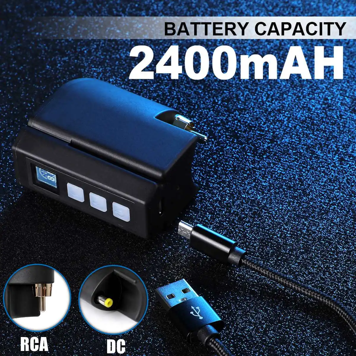 2400mAH мини беспроводной источник питания для тату-ручки