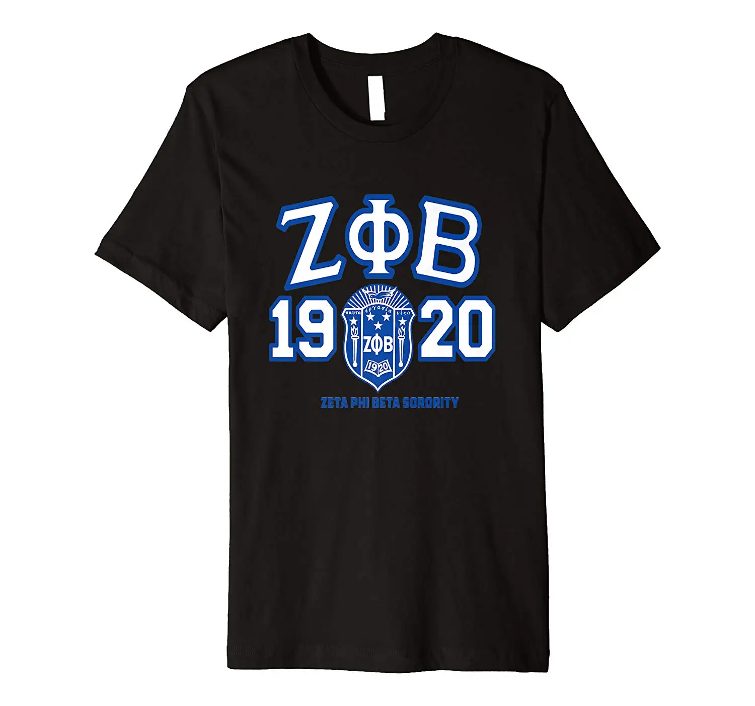 2019 модная мужская футболка zeta Phi Beta подарок Футболка 100% хлопок | Мужская одежда