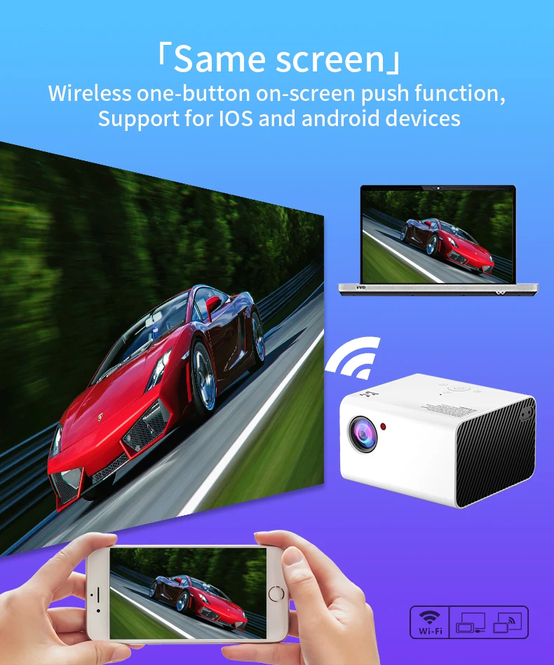 cheap projector Touyinger H5 Projector New 300inch Full HD 1920*1080P LED Projector Video Proyector Home Theater Cinema Smart Mini Projector led projector