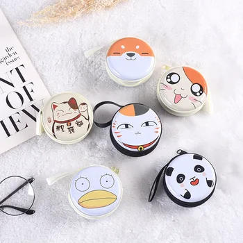 

12pc/lot Carton animal panda cat tin iron box / mini metal case/metal box/coin storage bag/headset bag/children gift