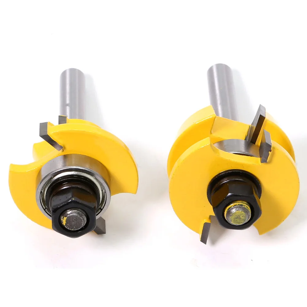 2pcs 8mm Shank Rail Stile Router Bit Set Shaker Door Knife