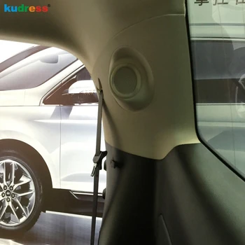 

For Ford Edge 2015 2016 2017 ABS Matte Interior Inner Accessories A Pillar Stereo Speaker Cover Trim Decoration Car Styling