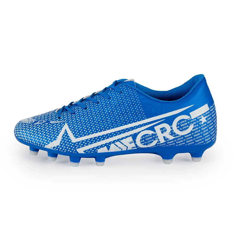 Size33-44 для мальчиков и девочек, шипованные кросовки для футбола, футбольные фубольные бутсы, кроссовки, кроссовки нового дизайна, футбольные бутсы - Цвет: blue