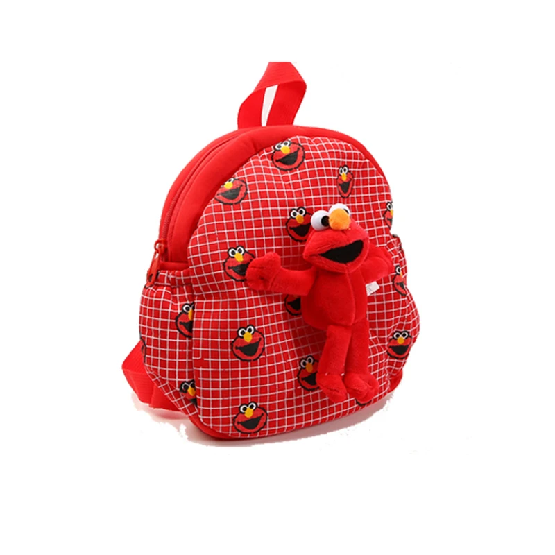 Красная плюшевая сумка Elmo школьный ранец с аниме Улица Сезам детский садовый