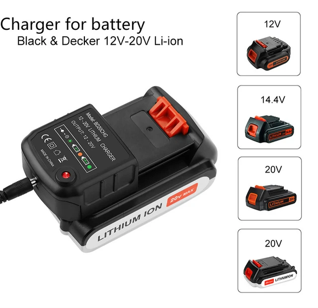 Black Decker 20v Lithium Battery Charger  Black Decker Battery 18v Lithium  Charger - Chargers - Aliexpress