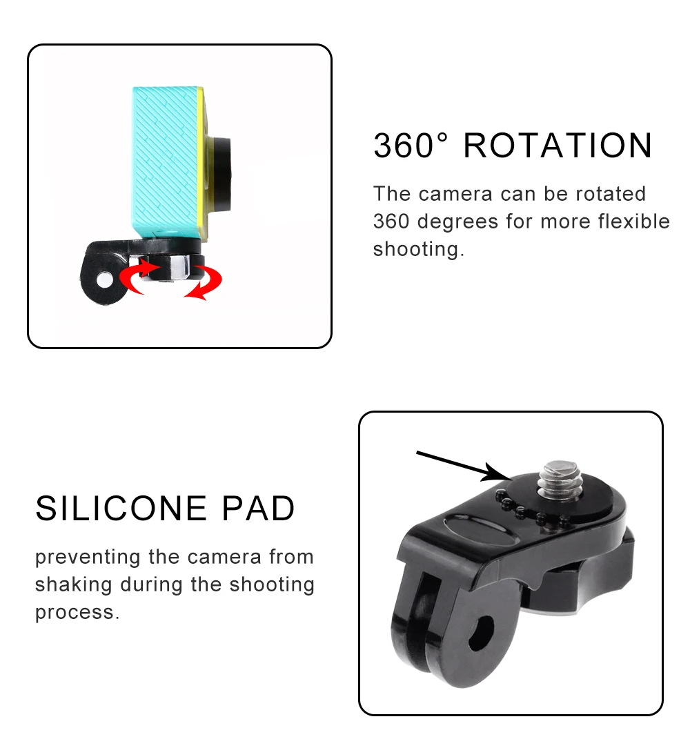 1/4 винт штатив адаптер конвертер аксессуары для Xiaomi Yi sony AS20 AS30V AS100V AS200V HDR AZ1 экшн-камера для Gopro