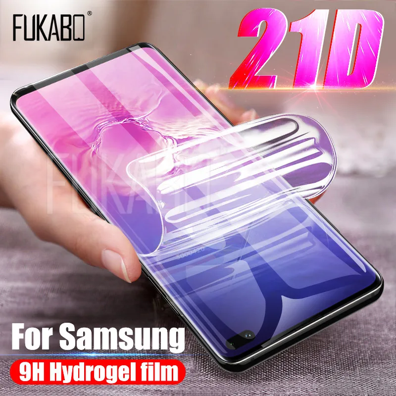 

21D Screen Protector For Samsung Galaxy S9 S10 S8 Plus Note 10 Pro 9 8 Hydrogel Film For Samsung S10E S9 S8 Plus Anti-blue film