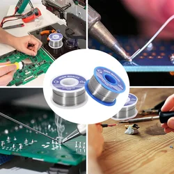 Fil à souder en étain et plomb, 0.8/1.0mm, noyau de colophane, rouleau de fil à souder pour le soudage électrique, bricolage électronique, Point de fusion bas 