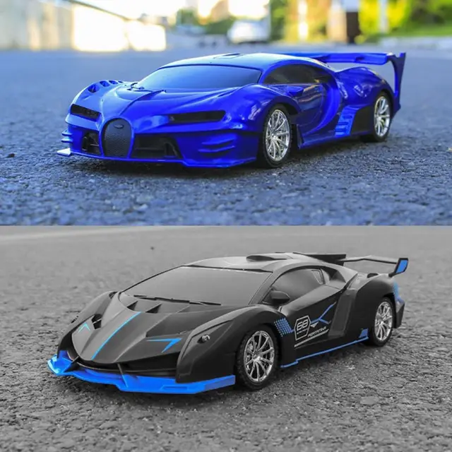 1:16 4 Channels RC car With Led Light 2.4G Radio Remote Control Cars Sports Car High-speed Drift Car Boys Toys For Children 30M 4