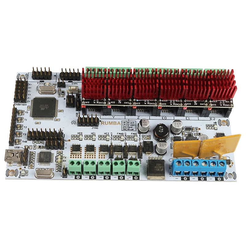 3d принтер аксессуары Румба материнская плата+ Tmc2130V1.0X6 Marlin прошивка совместимая с ЧПУ гравировальный станок
