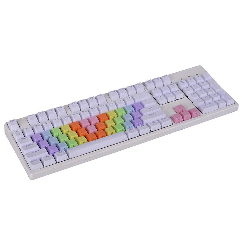 37 клавиш PBT красочный ключ крышка для механической клавиатуры MX Переключатель двойной удар OEM профиль ключ крышка