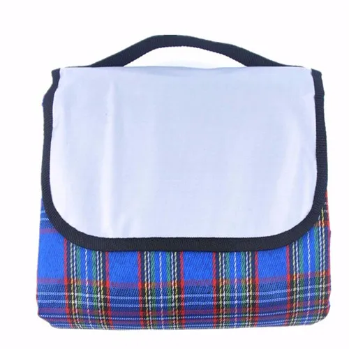 blue New Outdoor Beach Picnic Folding Camping Mat Multiplayer Waterproof Sleeping Camping Pad Mat Moistureproof Plaid Blanket - Цвет: blue
