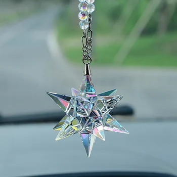 

Car Pendant Crystal Meteor Decoration Hanging Ornament Charms Automobiles Interior Rearview Mirror Suspension Trim Accessories