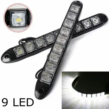 

Corrosion resistant Daytime Running Light Lamp Replacement 9-LED 6500K-7000K