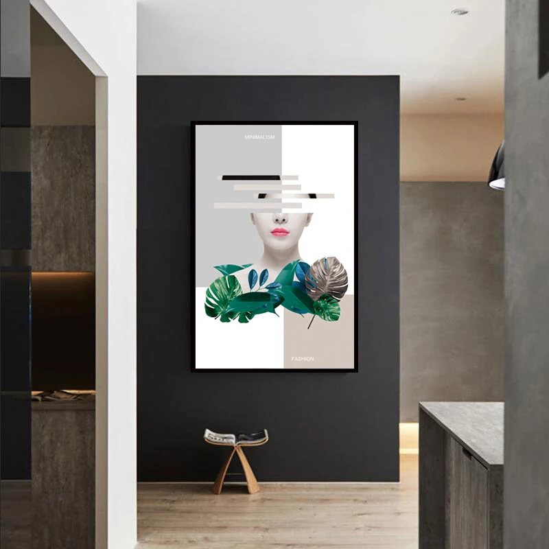 

Wall Painting Posters and Prints Wall Art Canvas Paintings Art Makeup Fashion Girl Pictures for Living Room Home Decoration