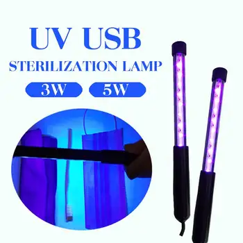 

UV Disinfection Lamp USB Charging Portable Disinfection Stick Uv Mask Germicidal Lamp Rod Sterilization Mite Light Lantern Torch