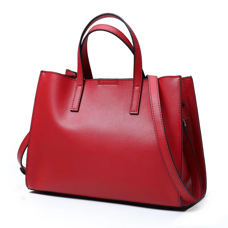 

2021 New Design Women Hand Totes Cow Skin Large Capacity OL Business Bag