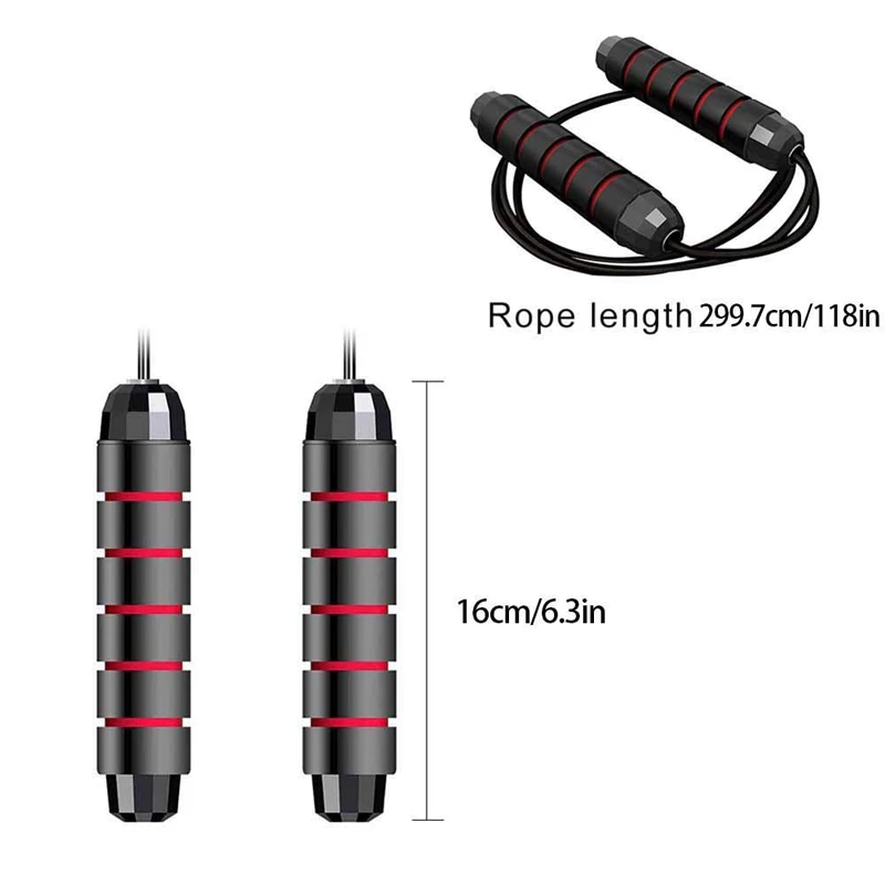 Speed Steel Wire Skipping Rope Adjustable Gym Exercise Jump Rope Rapid Bearings Crossfit Sports Workout Outdoor Skipping Rope