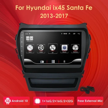 

Car Radio Multimedia no DVD 2 din android Video Player Navigation GPS For Hyundai Santa Fe 2013-2017 IX45 WIFI OBD DVR SWC DVBT