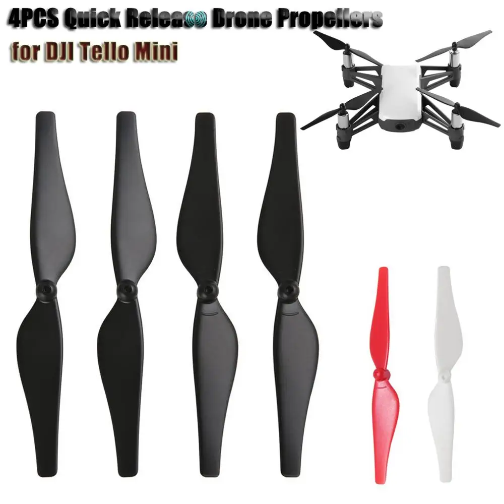 2 пары пропеллеров для DJI Tello Mini Drone быстросъемный пропеллер CCW/CW реквизит запасные части Аксессуары для дрона