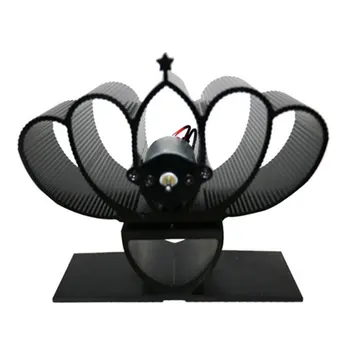 

201 mini 4-Blade Heat Powered Wood Stove Fan Thermal Power Fireplace Fan Heat Supplies Wood Stove Fan self-powered